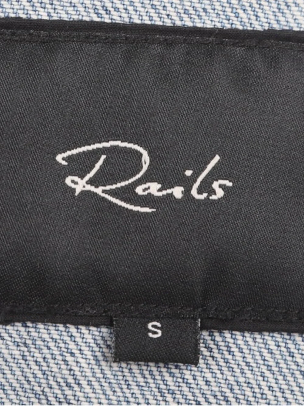 Rails Light Blue Denim Jacket with Navy Star Appliqués